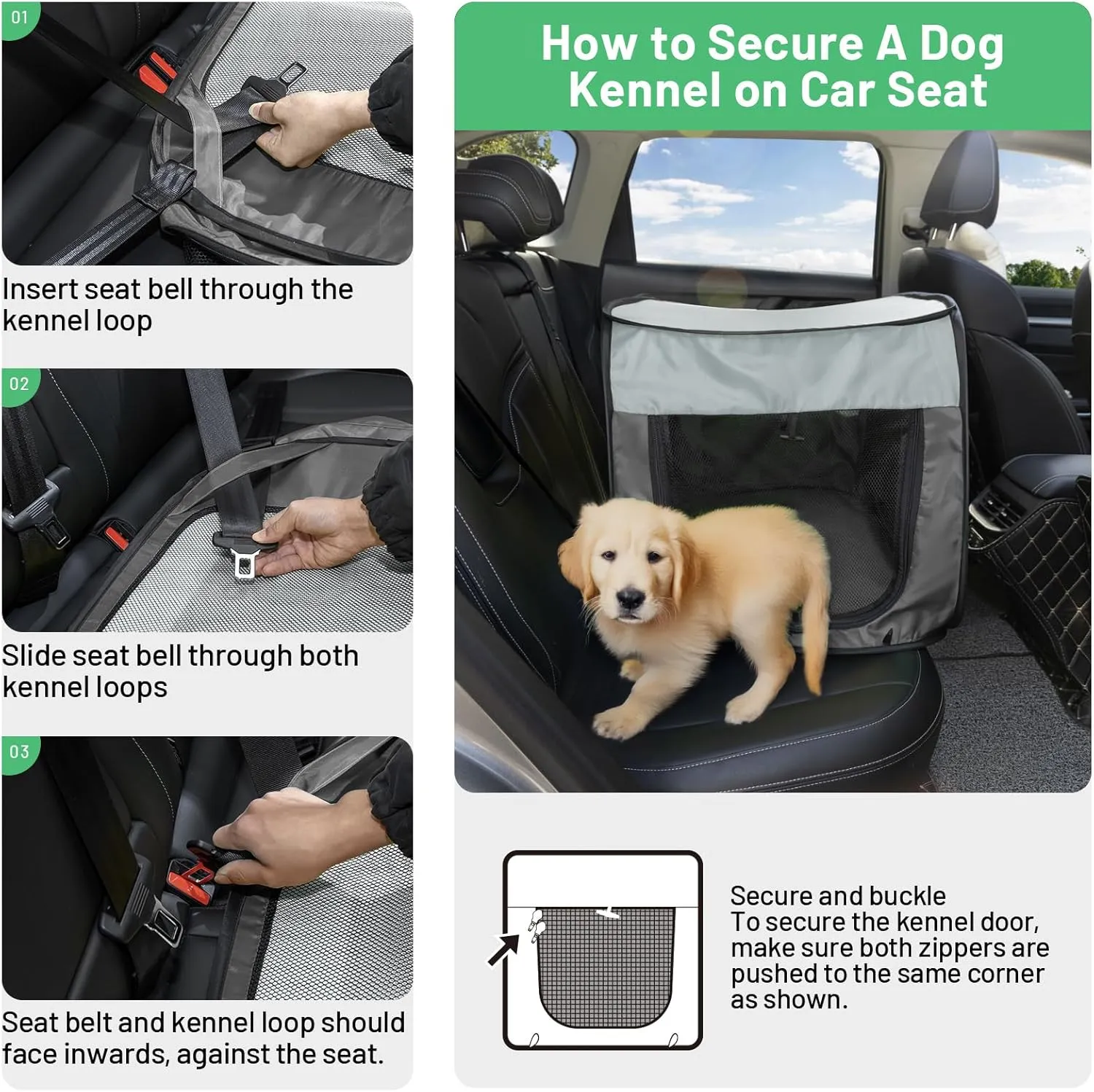 Portable Soft Dog Crate Pop Up Collapsible Dog Cat Kennel Travel Dog Enclosure Indoor Outdoor Large Dog Bed Foldable Crate for PetsLittle Gray and Dark Gray-Small