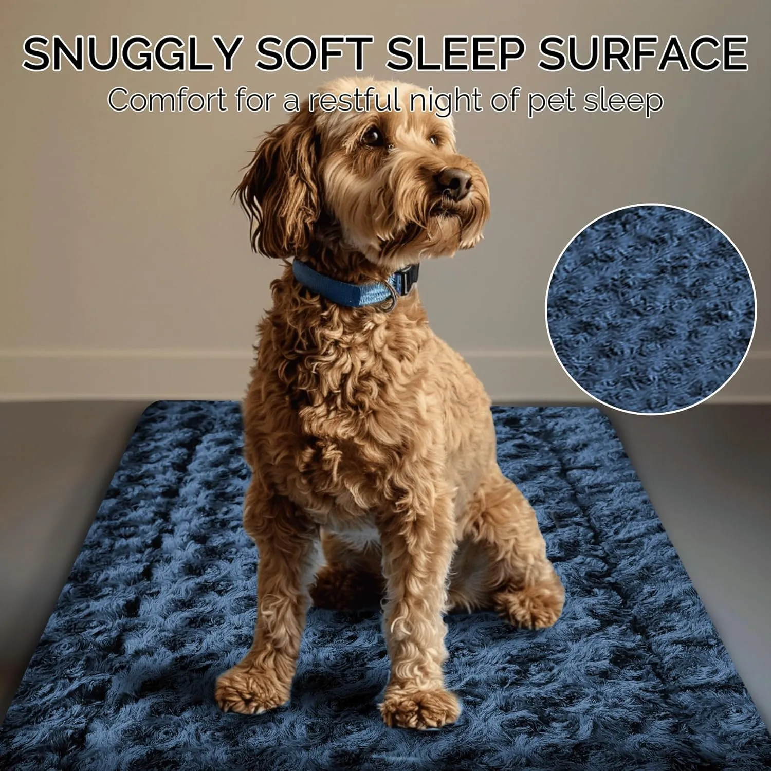 Reversible Dog Mat for Pet Comfort - Soft Bed Crate Pads with Dual-Sided Design for All Seasons - Durable, Machine Washable for Crates, Travel, and Home