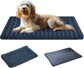 Reversible Dog Mat for Pet Comfort - Soft Bed Crate Pads with Dual-Sided Design for All Seasons - Durable, Machine Washable for Crates, Travel, and Home