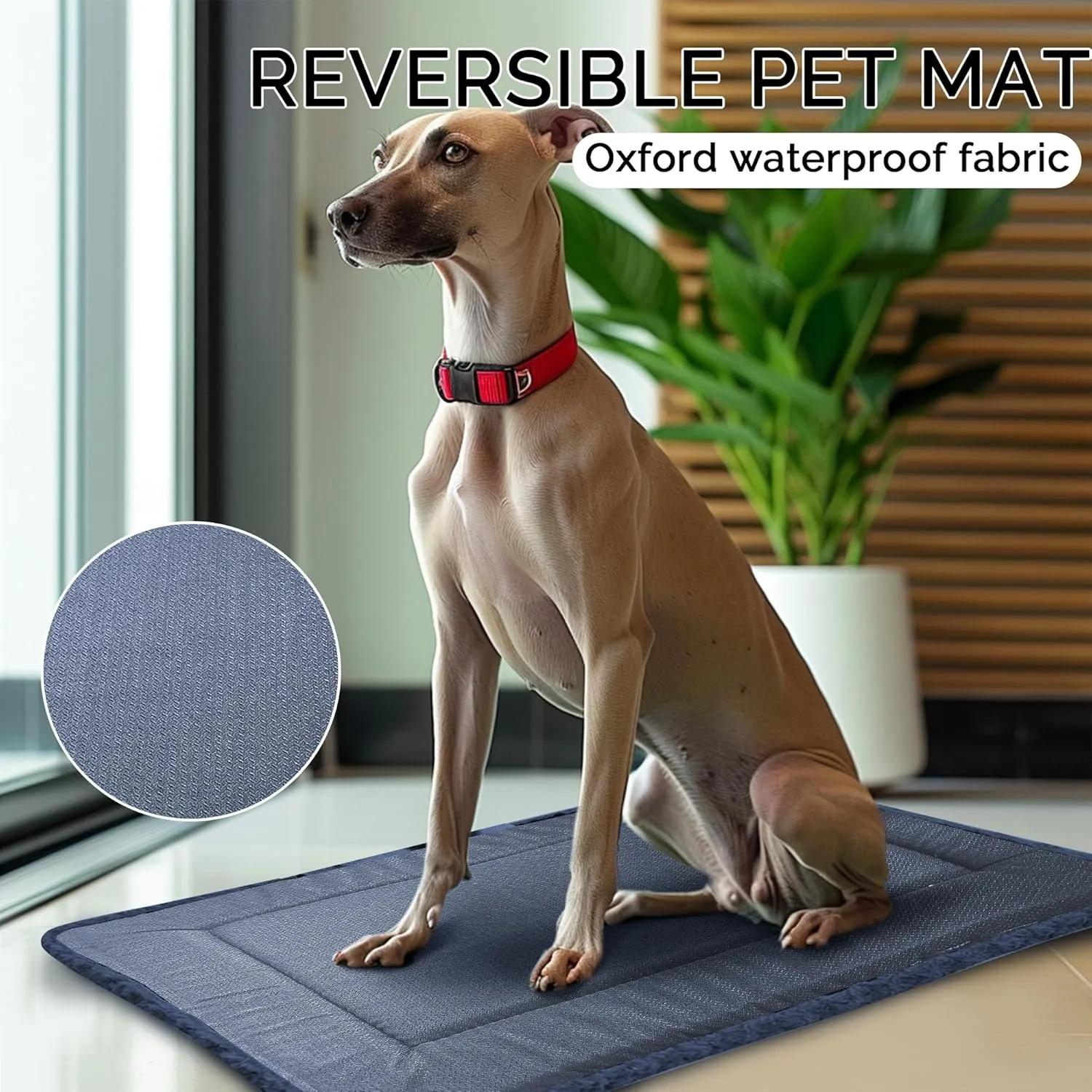 Reversible Dog Mat for Pet Comfort - Soft Bed Crate Pads with Dual-Sided Design for All Seasons - Durable, Machine Washable for Crates, Travel, and Home