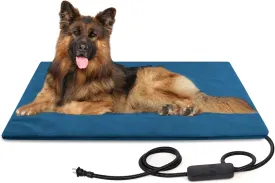 rolimate Pet Heating Pad for Dogs and Cats, 6-Temp Control with Timer, 100% Waterproof Electric Warming Heated Dog Cat Mat Blanket Bed for Outdoor Senior Dog Cat House Whelping Box