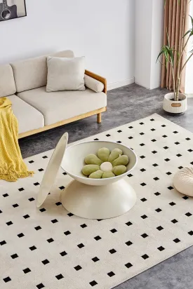 Round Coffee Tables with Movable Table Top and Cat Bed, Modern Design, Milk White