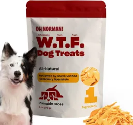 Single Ingredient Pumpkin Dog Treats by Kaley Cuoco, Healthy Dog Treats for All Life Stages and Breeds, Air Dried, Ethically Sourced in Canada, 6 Oz