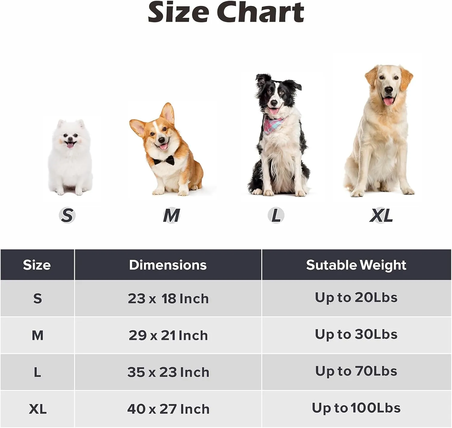 SIWA MARY Dog Bed Mat Soft Crate Pad Washable Anti-Slip Mattress for Large Medium Small Dogs and Cats Kennel Pad (23'' x 18'', Grey)
