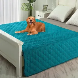 SPXTEX Dog Bed Cover Washable Pee Pads Dog Blankets for Puppy Large Dog Cat,Sofa Reversible Changing Pad Reusable 1 Piece52"x82",Aqua