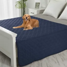 SPXTEX Dog Bed Cover Washable Pee Pads Dog Blankets for Puppy Large Dog Cat,Sofa Reversible Changing Pad Reusable 1 Piece68"x82",Navy Stoneblue
