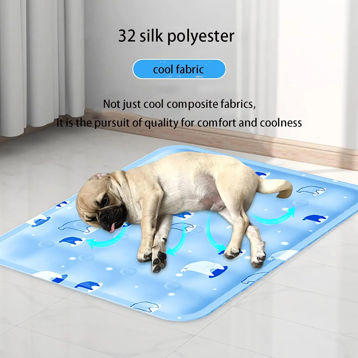 Summer Pet Cooling Mat, Self Cooling Gel Pet Dog Cat Cool Mat Pad, Pets Sleeping Mattress Large, Beds Mats Comfort for Cats and Dogs