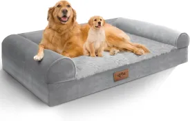 Sytopia Indestructible Dog Beds for Large Dogs Orthopedic, 42 Inch Chew Proof Pet Beds Extra Large, Washable Removable Cover and Anti-Slip Bottom - X-Large