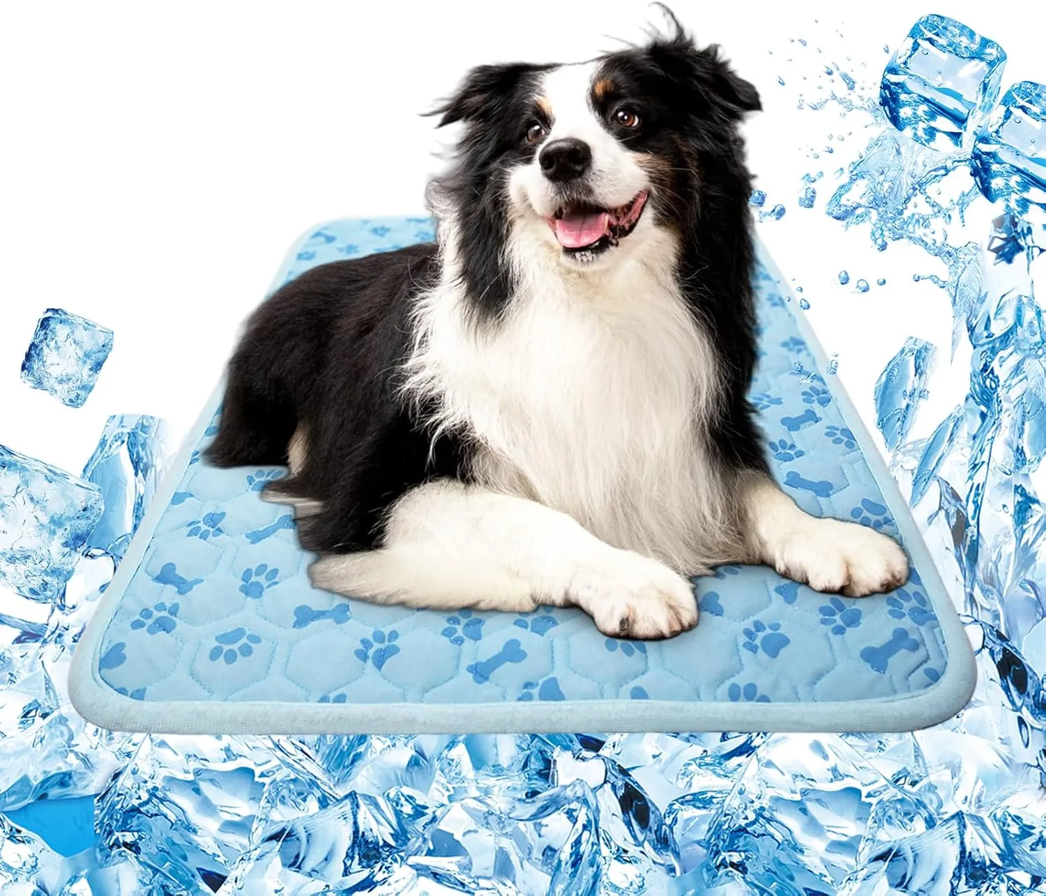 Upgraded Cooling Mat for Dogs,Washable Pet Cooling Pad for Cats Portable Dog Cool Blanket,Non-Toxic for Indoor Outdoor Use - No Water Needed