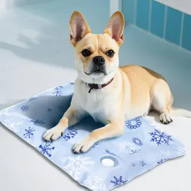 Upgraded Dog Cooling Mat 23.62 x 19.68 Pet Summer Self-Cooling Pad Easy Washable Comfortable Cooling Sleeping Bed for Dogs and Cats (L for Pets Under 44lb)