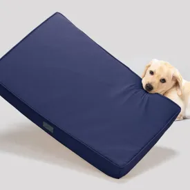 Veehoo Chew Proof Dog Bed for Crate, Durable Dog Crate Bed with Hidden Zipper, Outdoor Waterproof Pet Bed with Removable Washable Cover, Memory Foam Bed for Large Dogs