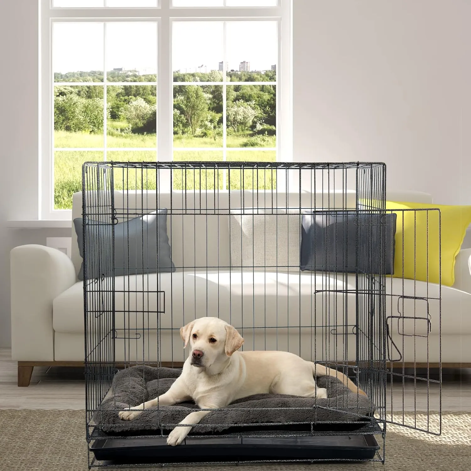 Washable Dog Crate Bed Cushion - Large Size Dogs, 36 INCH Crate Pad
