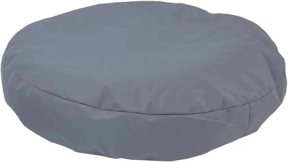 Waterproof Round Dog Bed Slip Cover 44-45 Inch Grey