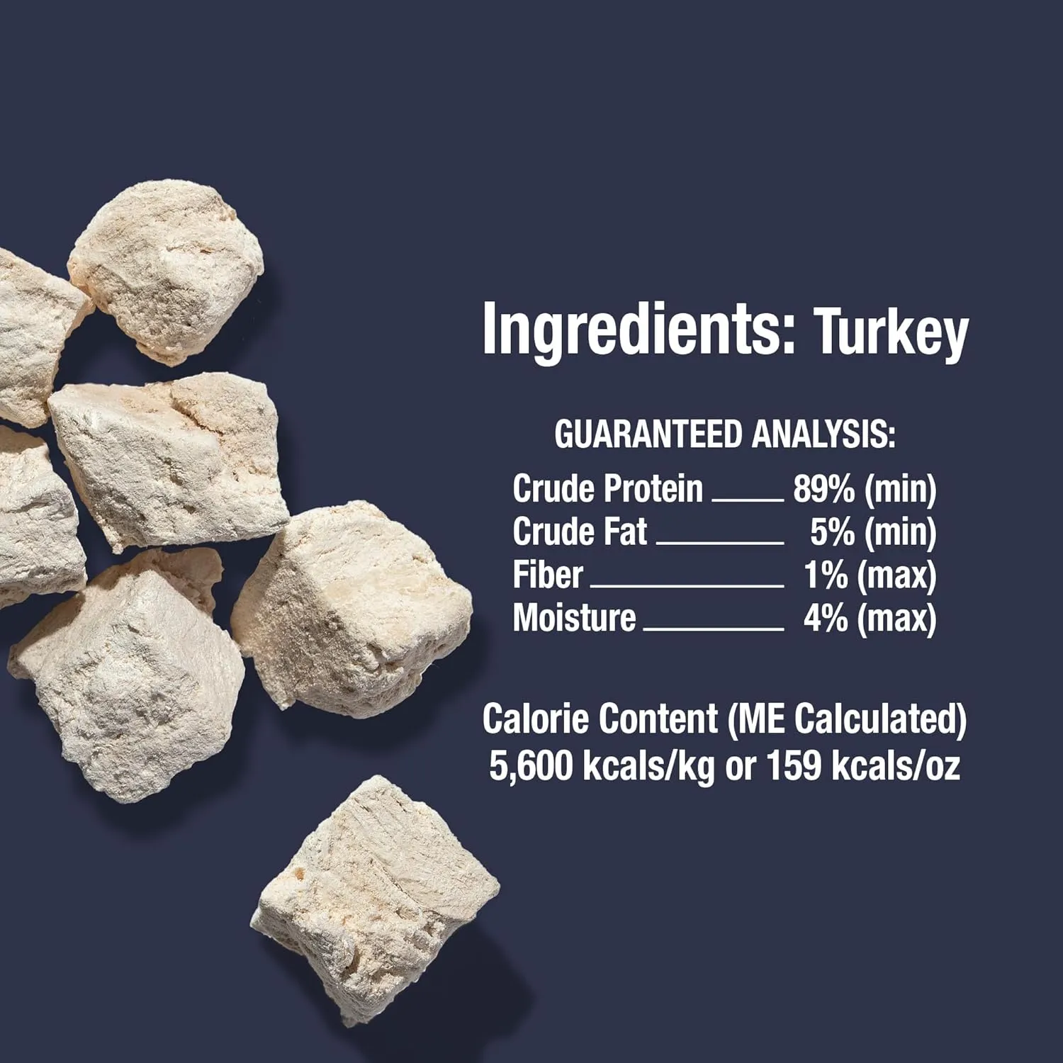 Whole Life Cat Just One Turkey Freeze Dried Cat Treats - Human Grade High Protein Food, Healthy Training Snacks, Freeze Dried Turkey Food Toppers, USA Made Natural Treats - 8 oz (Pack of 1)
